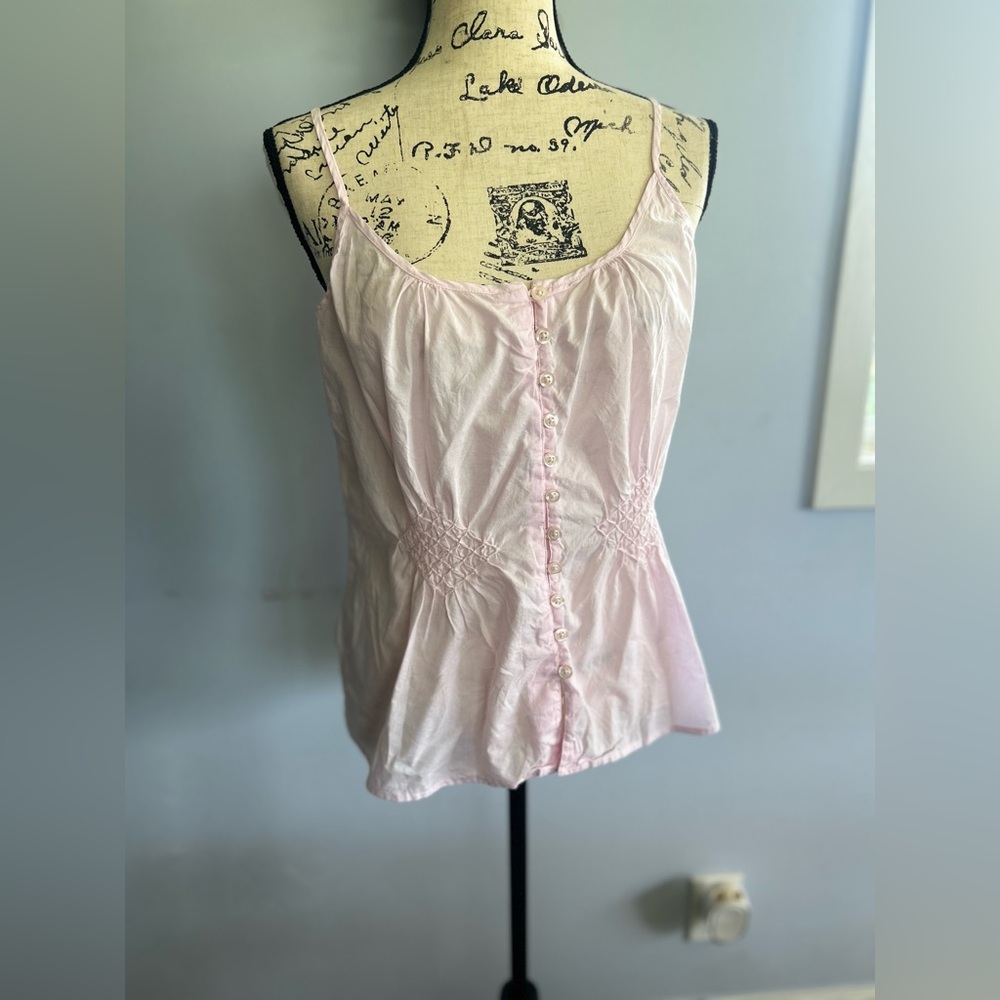 Bailys point tank top‎ blouse 100% cotton boho chic lightweight vacation hippie